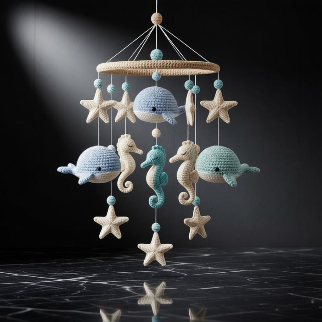 Gehäkeltes Baby-Mobile – Ansicht 3 – Maschenblüte