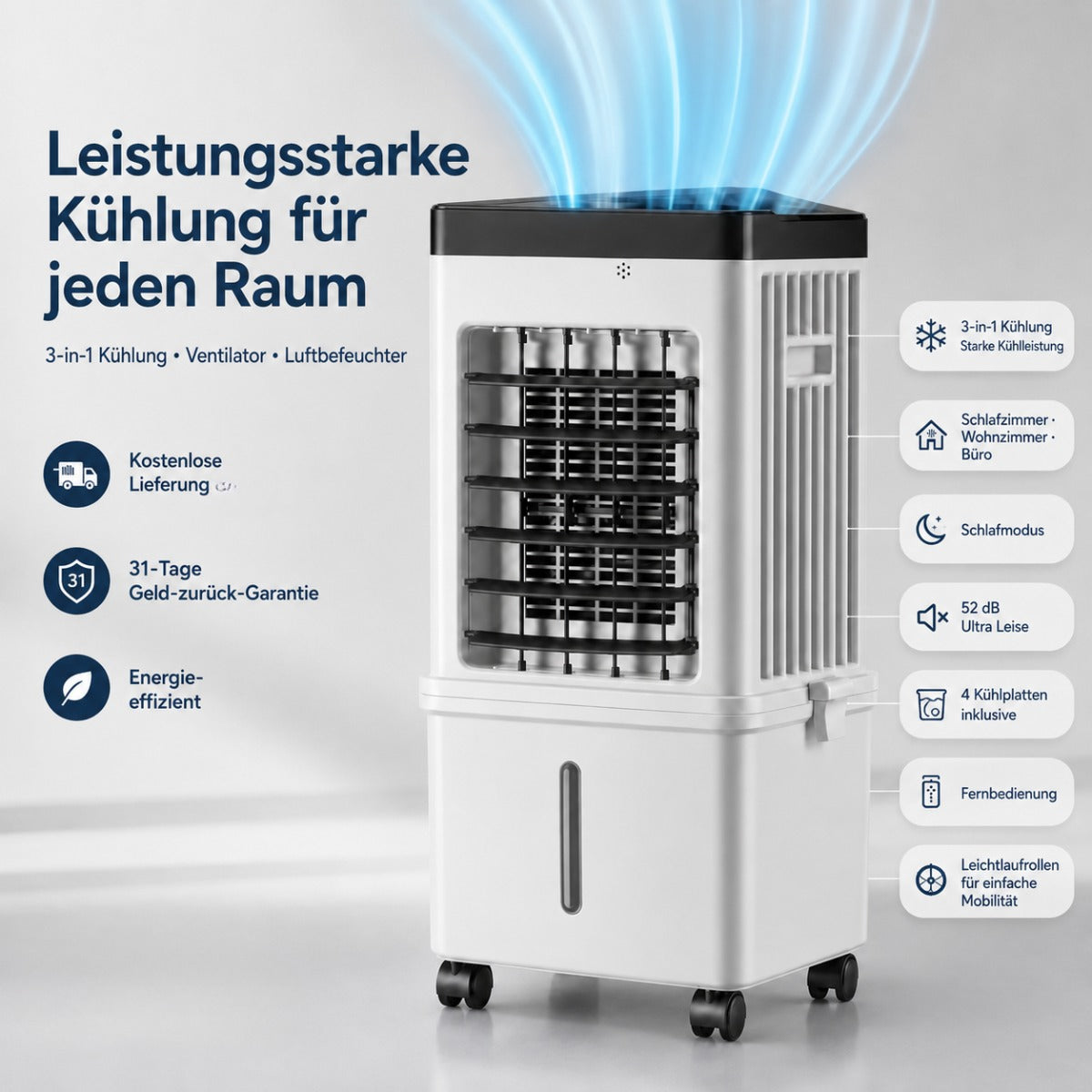 ArcticCool Pro 3-in-1-Verdunstungskühler – Produktansicht 4