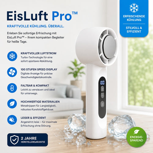 EisLuft Pro kompakter USB-C-Ventilator – Produktansicht 1