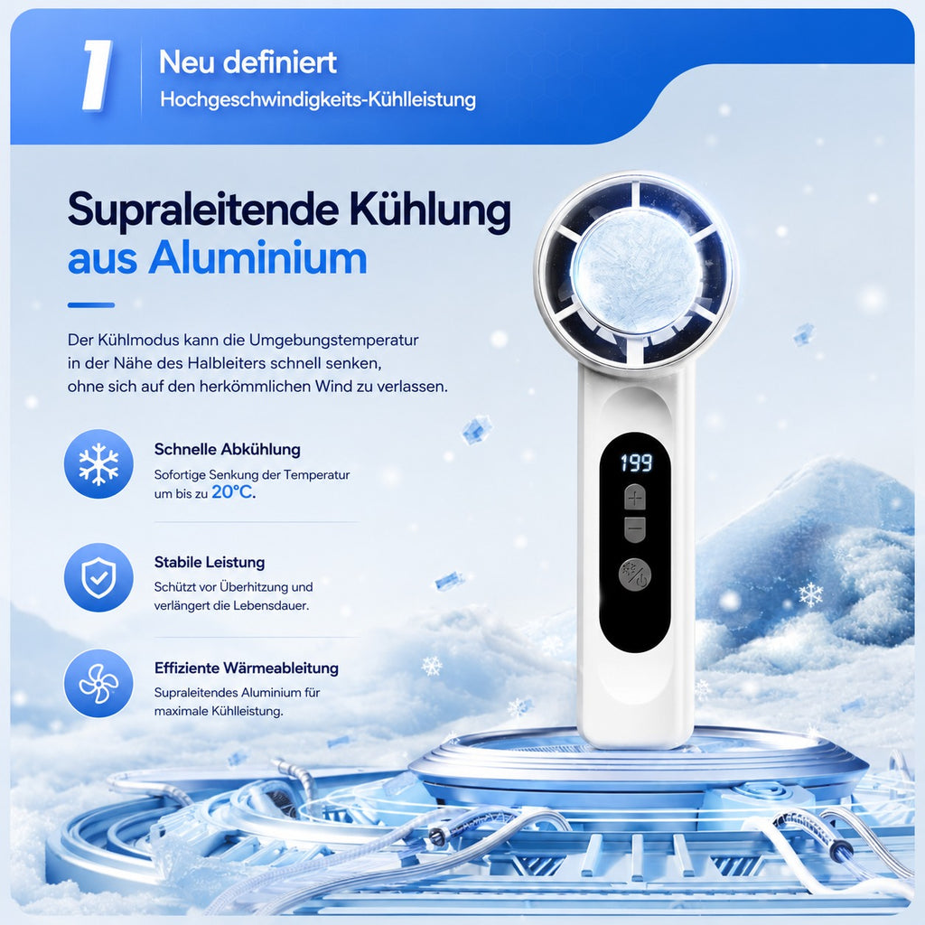 EisLuft Pro kompakter USB-C-Ventilator – Produktansicht 2