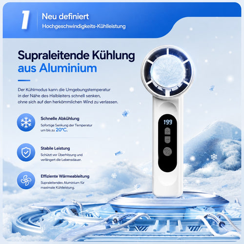 EisLuft Pro kompakter USB-C-Ventilator – Produktansicht 2