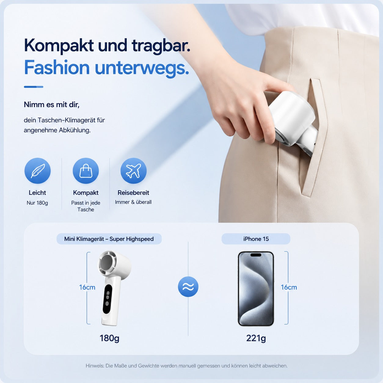 EisLuft Pro kompakter USB-C-Ventilator – Produktansicht 7
