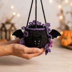 Fledermaus-Hängepflanzer, Gothic-Halloween-Pflanzenhalter, handgemachtes Fledermaus-Dekor, gruseliges Hängekorb-Geschenk