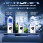 FlüsterKühl kompakter rotorloser Tischventilator – Produktansicht 4