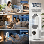FlüsterKühl kompakter rotorloser Tischventilator – Produktansicht 7