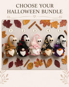 Gehäkelter Hexenwichtel Plüsch, Totenkopfhut Halloween-Zwerg, handgemachtes Gothic-Dekor, gruselige Halloween-Puppe, Geschenk für Hexenliebhaber
