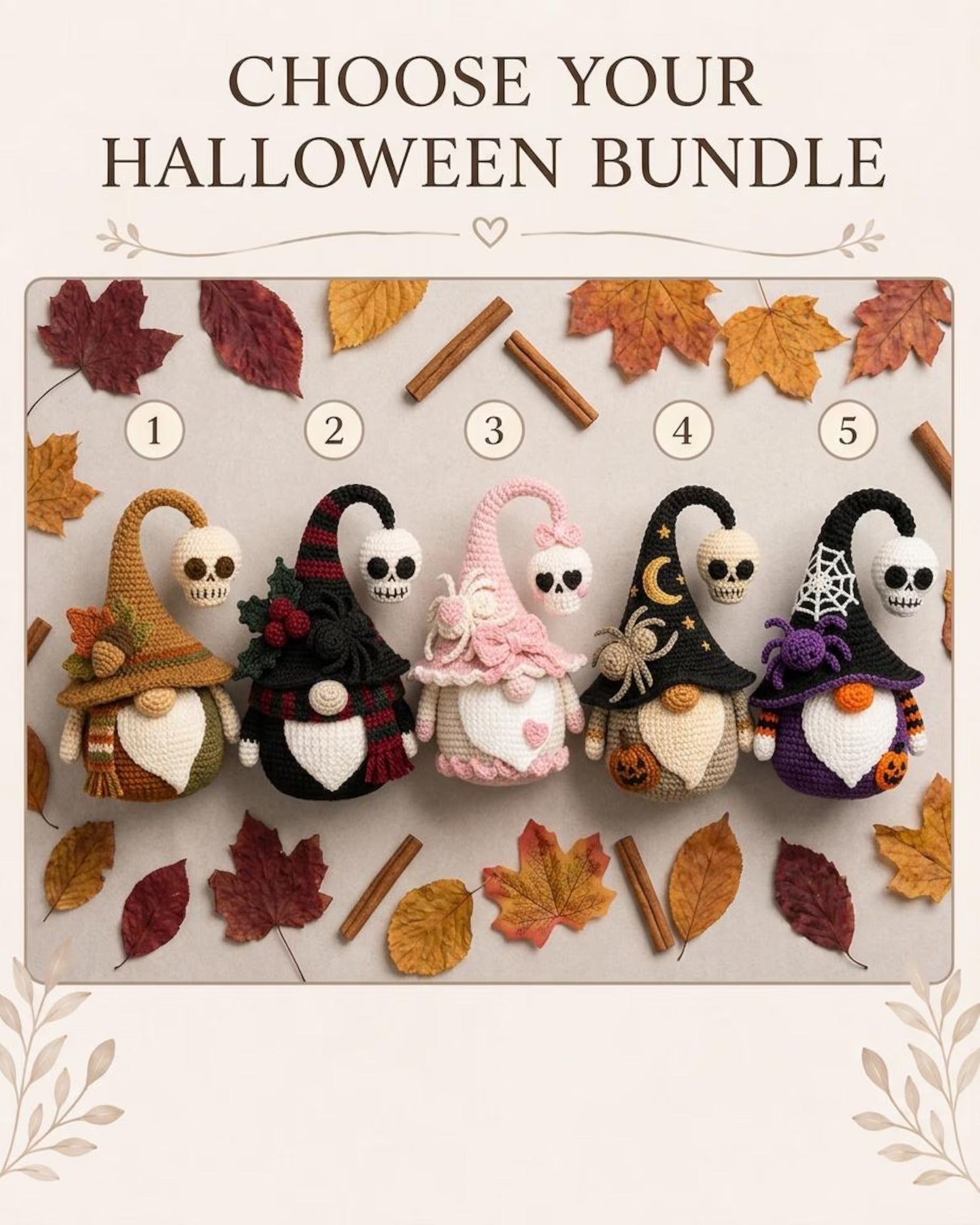 Gehäkelter Hexenwichtel Plüsch, Totenkopfhut Halloween-Zwerg, handgemachtes Gothic-Dekor, gruselige Halloween-Puppe, Geschenk für Hexenliebhaber