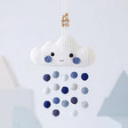 Gehäkeltes Wolken-Mobile, Kinderzimmer-Wandkunst, Amigurumi-Hängespielzeug, Babyparty-Geschenk