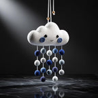 Gehäkeltes Wolken-Mobile, Kinderzimmer-Wandkunst, Amigurumi-Hängespielzeug, Babyparty-Geschenk