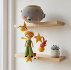 Kleiner Prinz Gehäkeltes Babymobile, handgemachtes Kinderzimmer-Krippenmobile, Amigurumi-Babyparty-Geschenk, Kinderzimmerdekoration