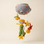 Kleiner Prinz Gehäkeltes Babymobile, handgemachtes Kinderzimmer-Krippenmobile, Amigurumi-Babyparty-Geschenk, Kinderzimmerdekoration