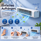 Kühle Brise kompakter USB-C-Akku-Ventilator mit Fernbedienung – Produktansicht 3