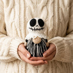 Stoffpuppe Gehäkelter Wichtel, Halloween-Hexe-Plüsch, handgemachtes gruseliges Dekor, skurriles Halloween-Geschenk für Sie