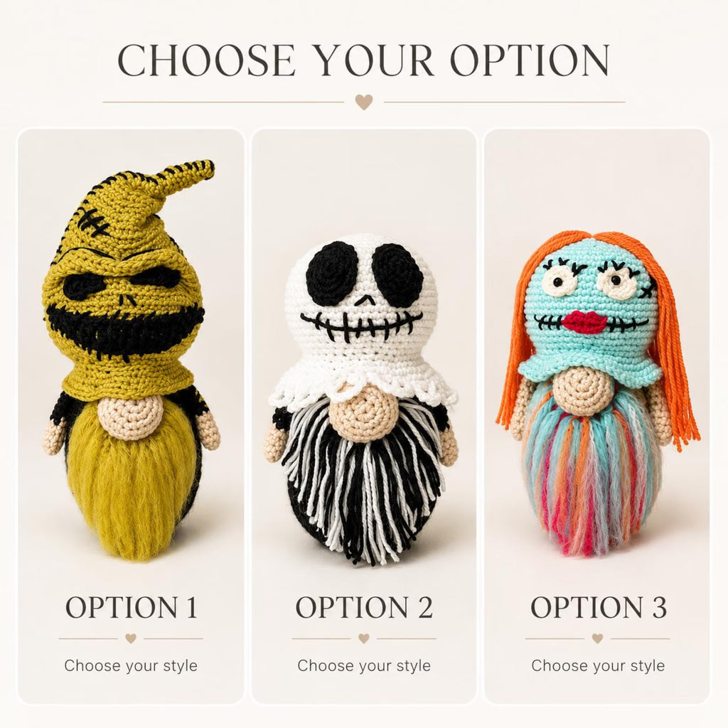 Stoffpuppe Gehäkelter Wichtel, Halloween-Hexe-Plüsch, handgemachtes gruseliges Dekor, skurriles Halloween-Geschenk für Sie